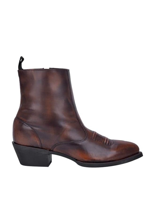 Laredo Mens Fletcher Pointed Toe Pull On Casual Boots Ankle - Brown - Size 10 D
