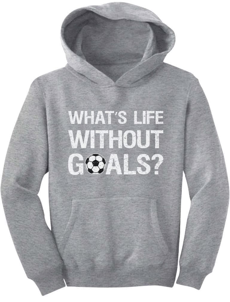 Tstars Youth Soccer Hoodie for Boys and Girls Funny Sports Sweatshirt Gift for Players Fans Game Day Apparel Medium Gray