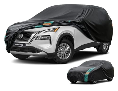 Molebt SUV Cover Waterproof All Weather for SUV Jeep Universal Fit for Honda CRV Toyota RAV4 Subaru Outback BMW X3 Nissan Rogue etc Rain Winter Sun Protection Length 182190