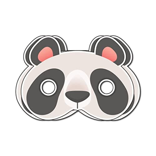 Festiko® Panda Theme Face Masks (12 Pcs), Panda Theme Party Supplies, Return Gifts for Kids, Panda Theme Party Items,Face Masks for Kids