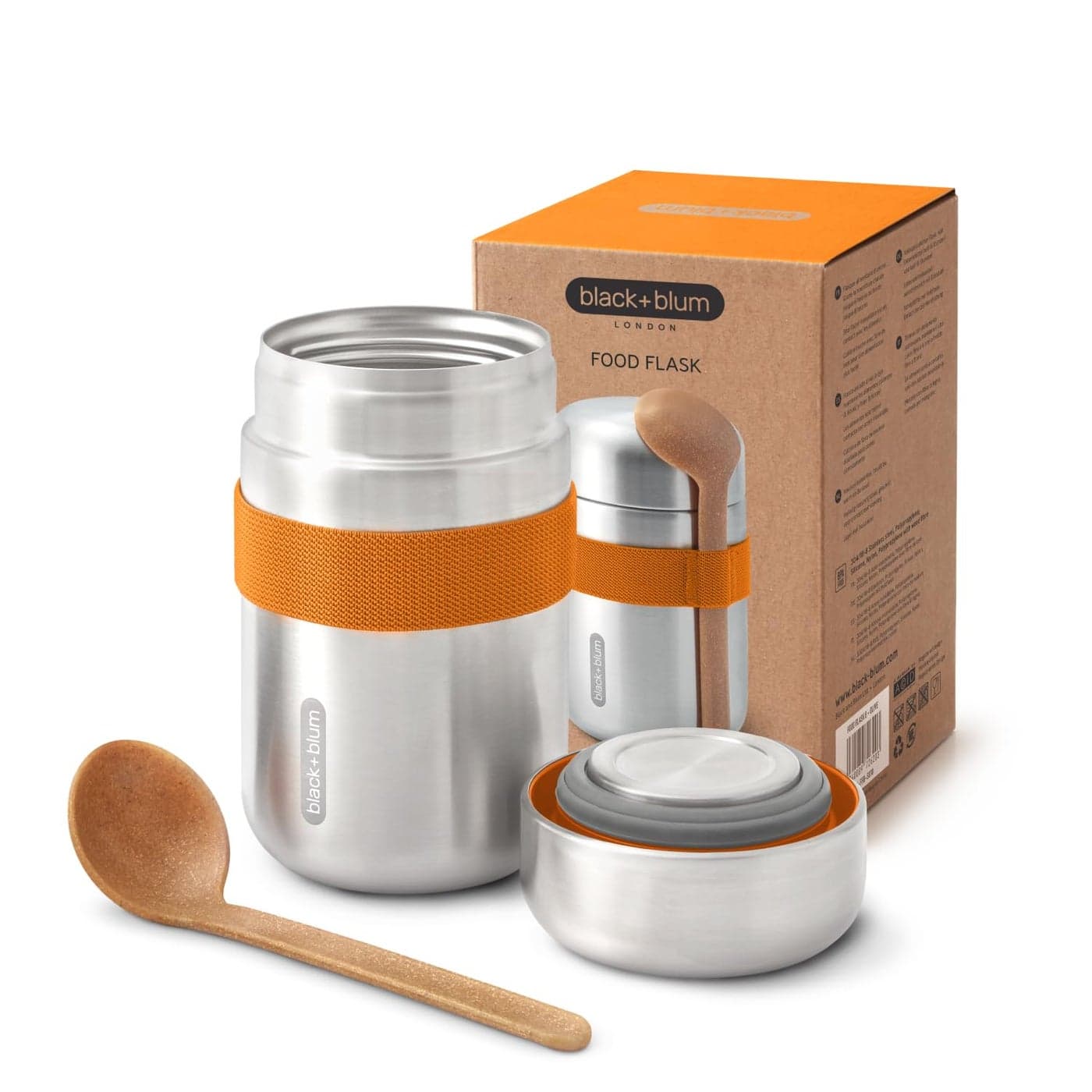 BLACK + BLUM Orange Food Flask, 400ml