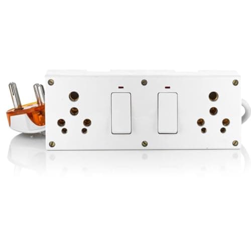 HI PLASST 16 amp Extension Board | Heavy Duty Extension Board for Heavy appliances with 2Meter 1.5 Sq.mm Cable for Heavy appliances Like heater,geyser,Immersion Rod,Microwave Oven,etc 2000watt,230volt