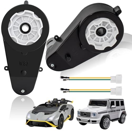 2Pcs 24V Replacement Parts for Kids Ride On Toy Car24 Volt 40000RPM Gear Box for Kids Electric Ride On Toy Car24V RS555 Rides On Toys Cars Conversion High Speed Drive Engine Motor Gearbox