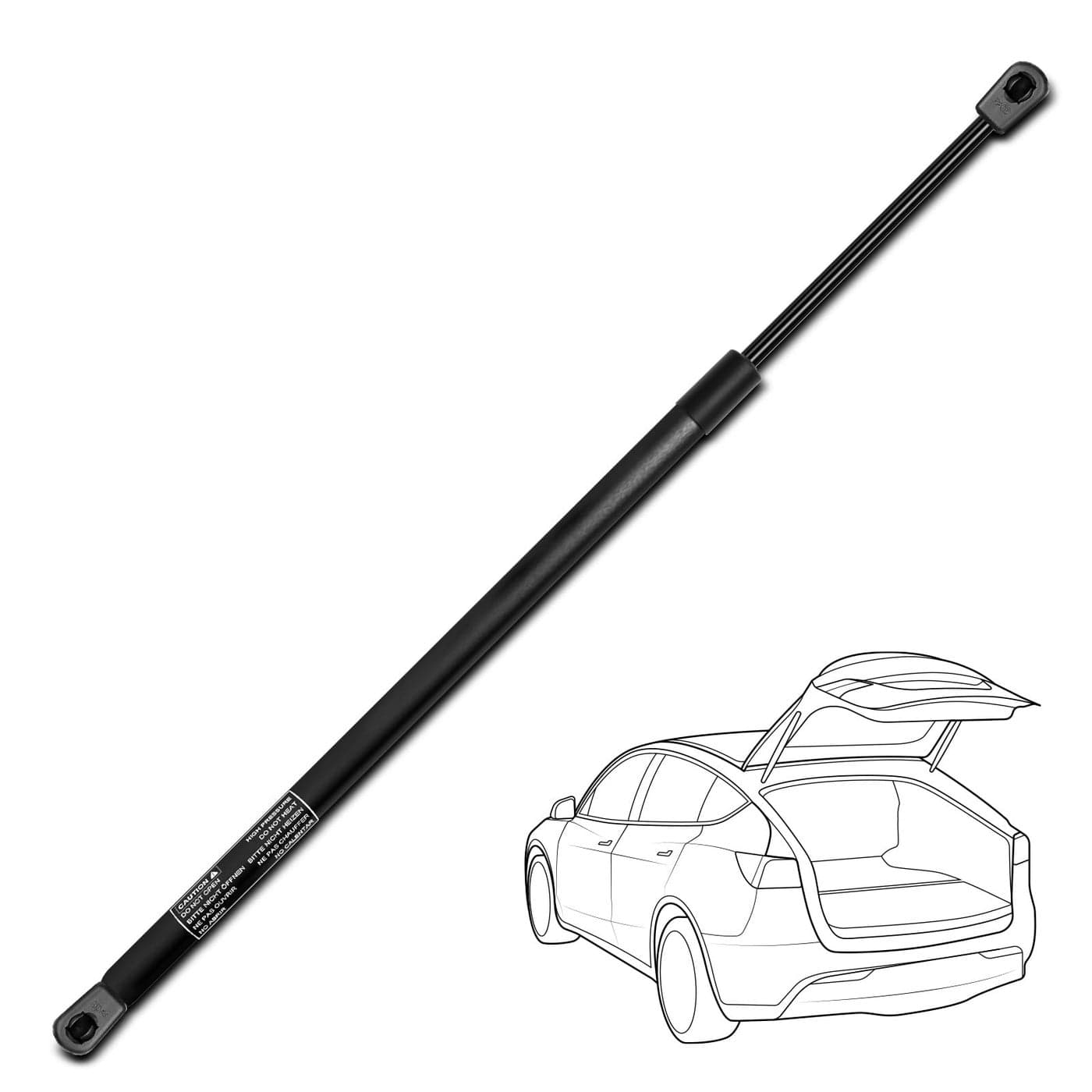 1pc Rear Hatch Lift Support Strut Gas Shock Spring Replacement for Jeep Grand Cherokee 20112013 with Power Liftgate
