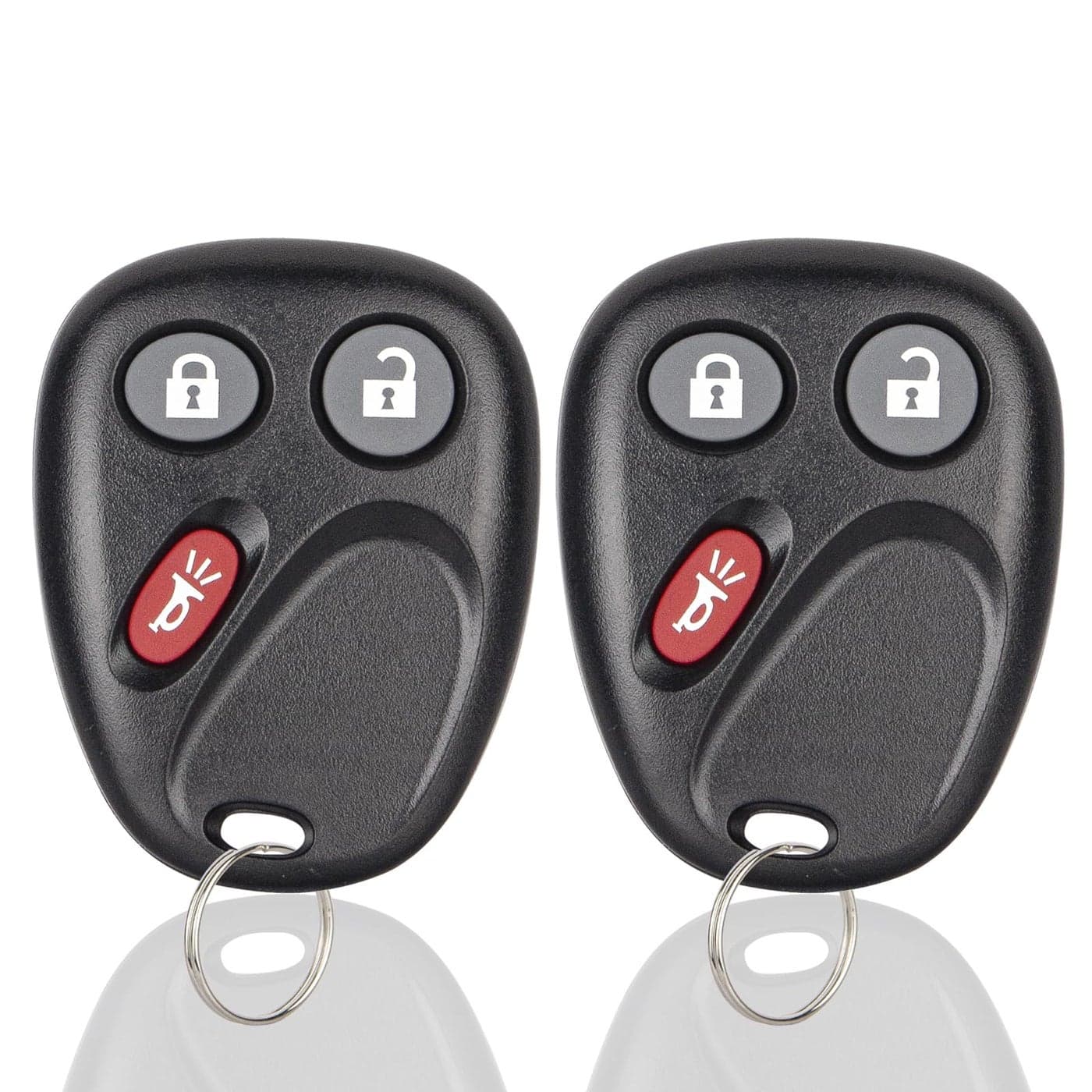 Keyless Entry Car Key Fob Replacement for 20032007 Chevy Chevrolet Silverado Tahoe Avalanche Equinox SSR SuburbanGMC Sierra YukonCadillac EscaladeHummer H2 for LHJ011 2 Pack
