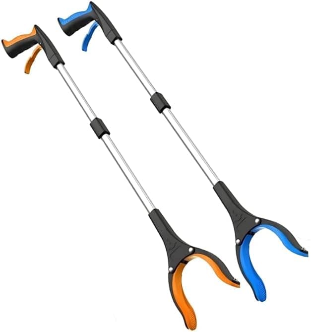 Grabber Reacher ToolFitPlus Premium Grabber Tool 32 Inch Strong Magnet Grabber Reacher for Elderly Lightweight Extra Long Handy for Trash Use with Wheelchair