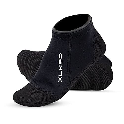 XUKER Neoprene Water Socks 3mm, Sand Proof Beach Volleyball Socks Diving Socks for Outdoor Water Sports