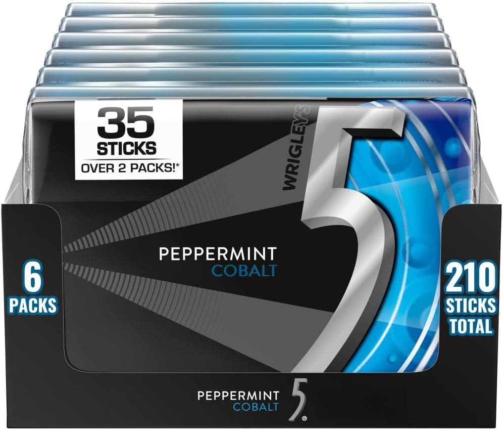 5 Gum Sugarfree Peppermint Cobalt - 210 Sticks