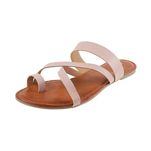 Mochi Womens Synthetic Pink Slip Ons (Size (4 UK (37 EU))