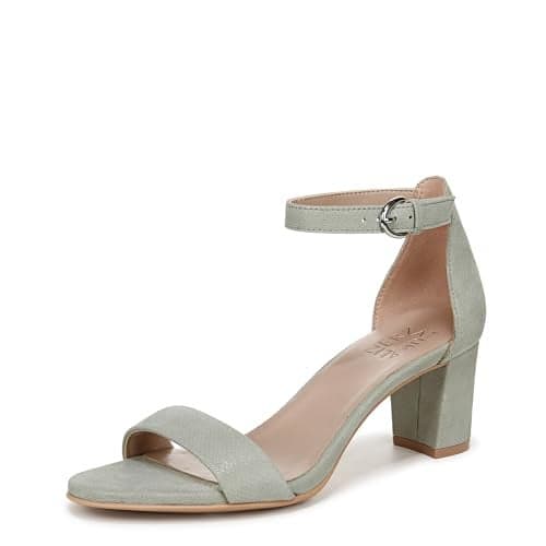 Naturalizer Womens Vera Sandal Pistachio Green Suede 9 M