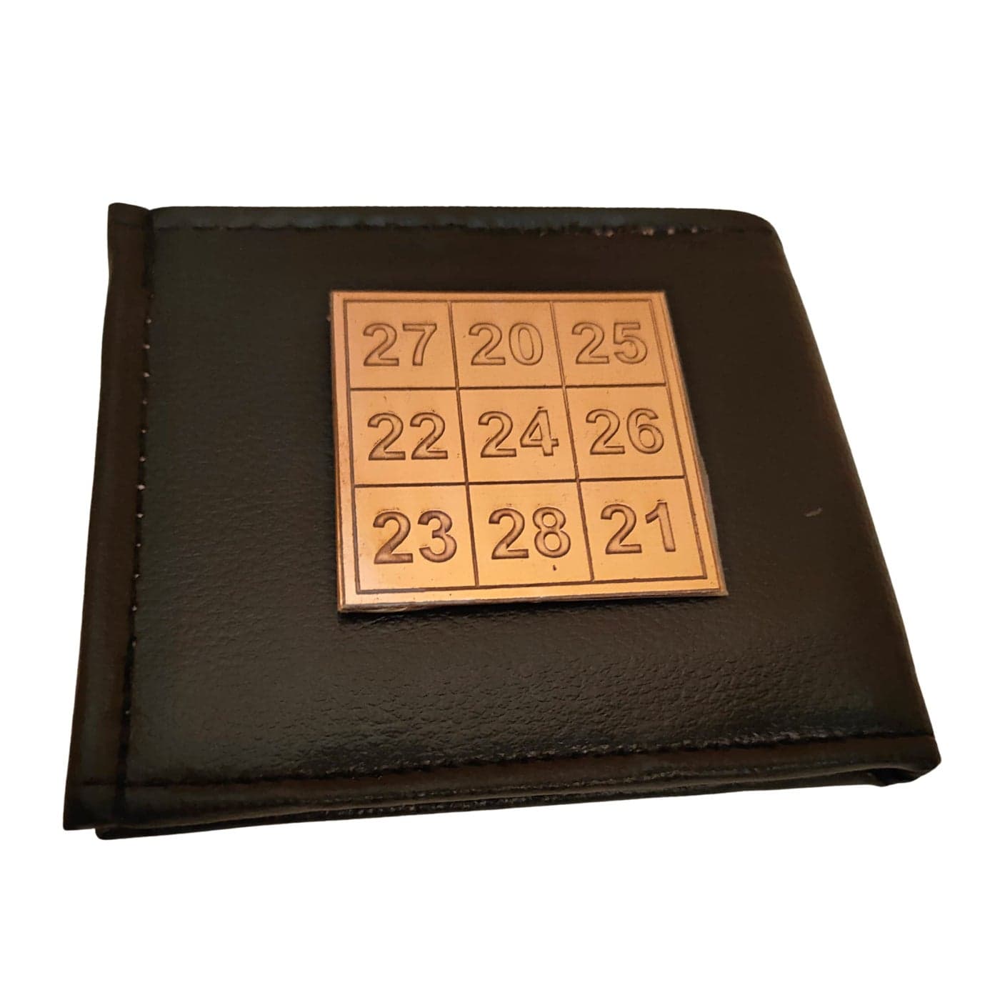 anciently Kuber Card of Abundance For Wallet Kuber Yantra Numbers Small 2 Inch X 2 Inch Copper Yantra Brown Colour 1 Piece