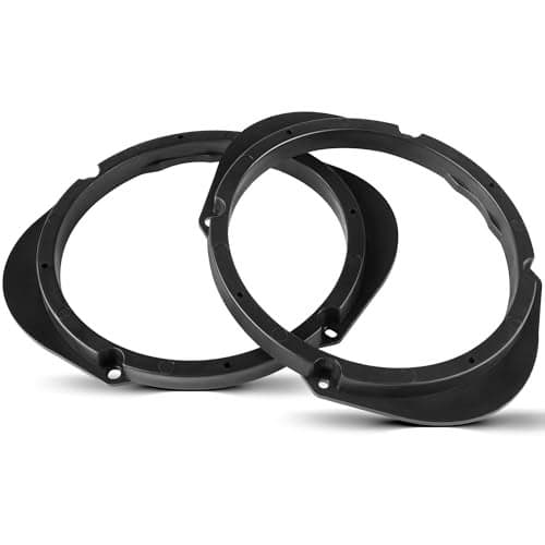 NuIth 5"x7" / 6”x8” to 6.5” Door Speaker Spacer Bracket Adapter for Select 1992-2014 Ford/Lincoln/Mercury, 6.5 inch Speaker Ring Adapter Solid Plastic, 6 1/2 inch Aftermarket Speaker Adapter, 2PC