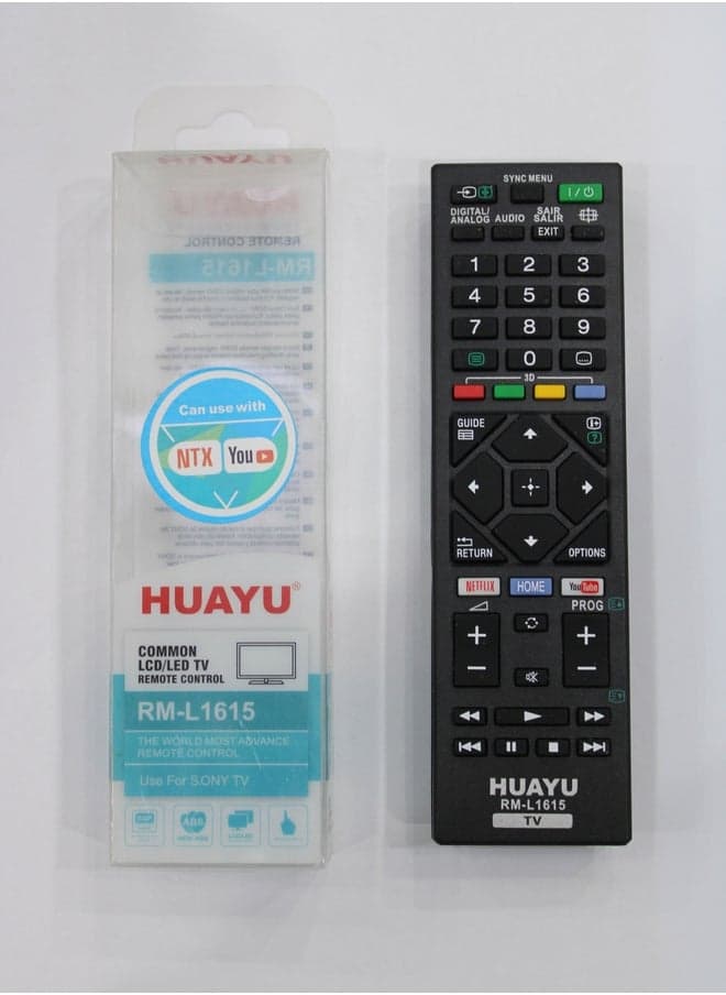 SMART LCD LED TV Replacement wireless Remote Control for Sony RML1615