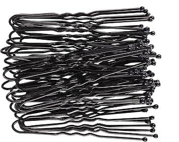 American Dream Wavy Hair Pins Black 25inch 635 cm Pack of 100