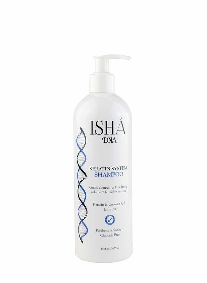 Keratin Treatment System Shampoo - Sulfate and Parabens Free - Perfect for Keratin Treated Hair- Keratin and Coconut Oil Infused Shampoo - For all Types of Hair. (16 Fl oz.)