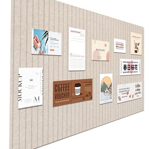 Large Felt Wall Tiles Cork Boards for Office Cubicle 35x236 Felt Bulletin Board Tiles Pin Board for Walls Home Decor Noise Reduction Boards Panels for Photos Memos 6Pack Dark Camel