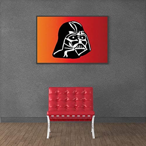 Inephos Darth Vader Star Wars Poster Print (Size: 8 inch X 12 inch, Framed, Laminated Print) Grey