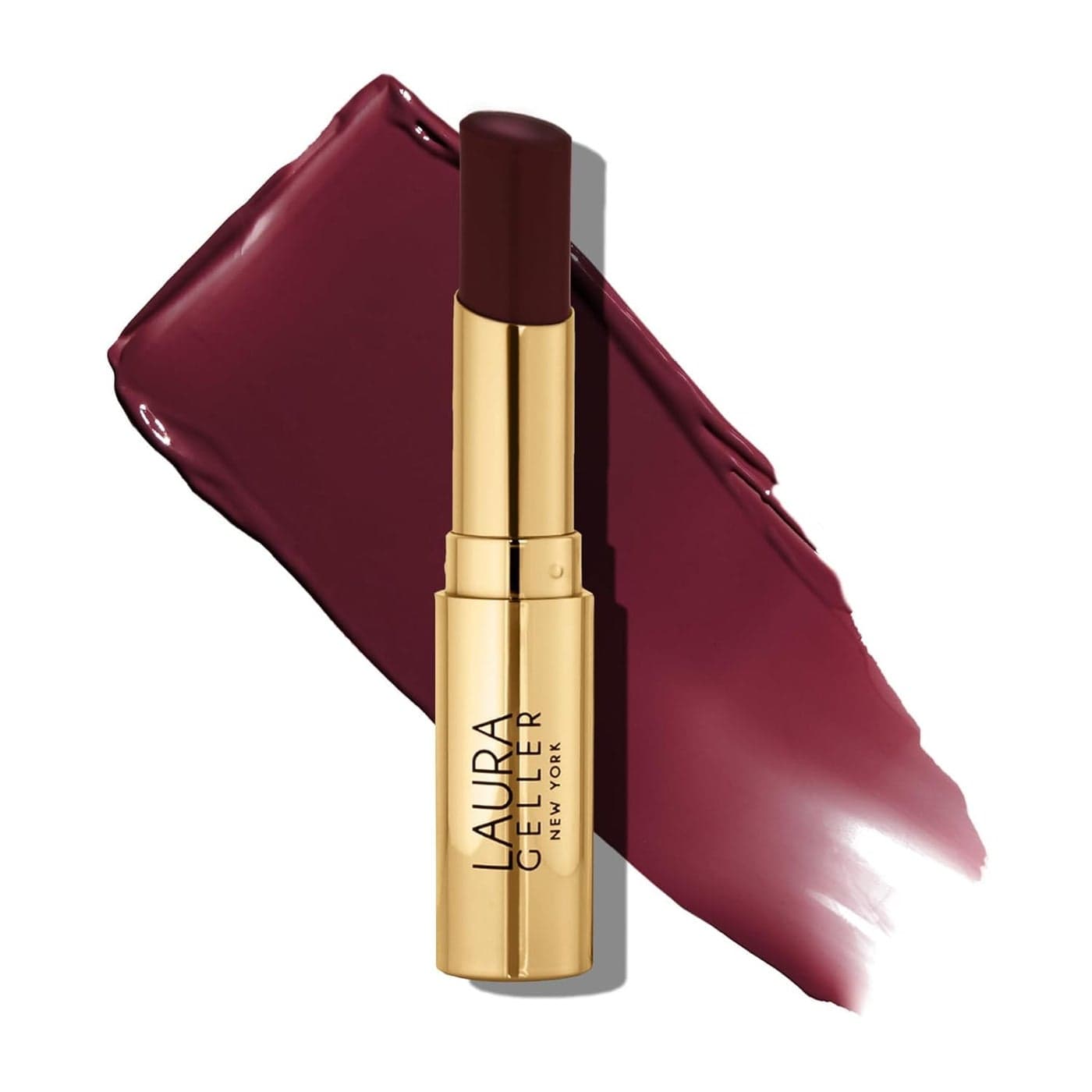 LAURA GELLER NEW YORK Jelly Balm Moisturizing Tinted Lip Color Very Black Cherry Hydrating Vitamin E SemiShine Finish