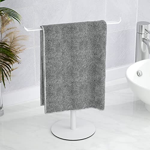 Towel Rack TShape Hand Towel Holder for Bathroom Headband Holder Organizer and Bathroom Towel RacksKitchen Towel Rack White Hand Towel Holder