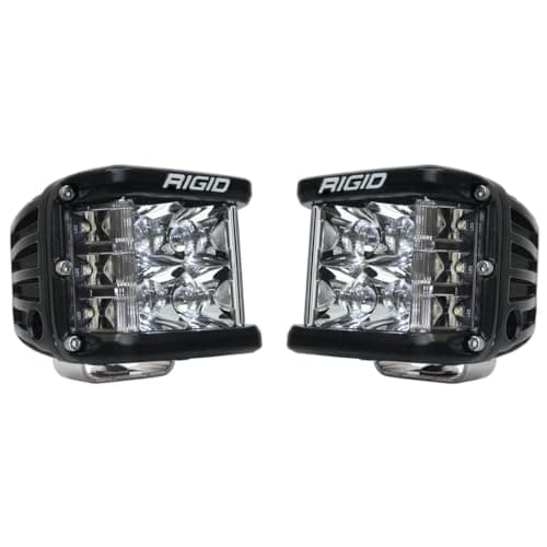RIGID INDUSTRIES D-SS PRO Side Shooter LED Light (Spot) Pair Black, Mount, Black Housing
