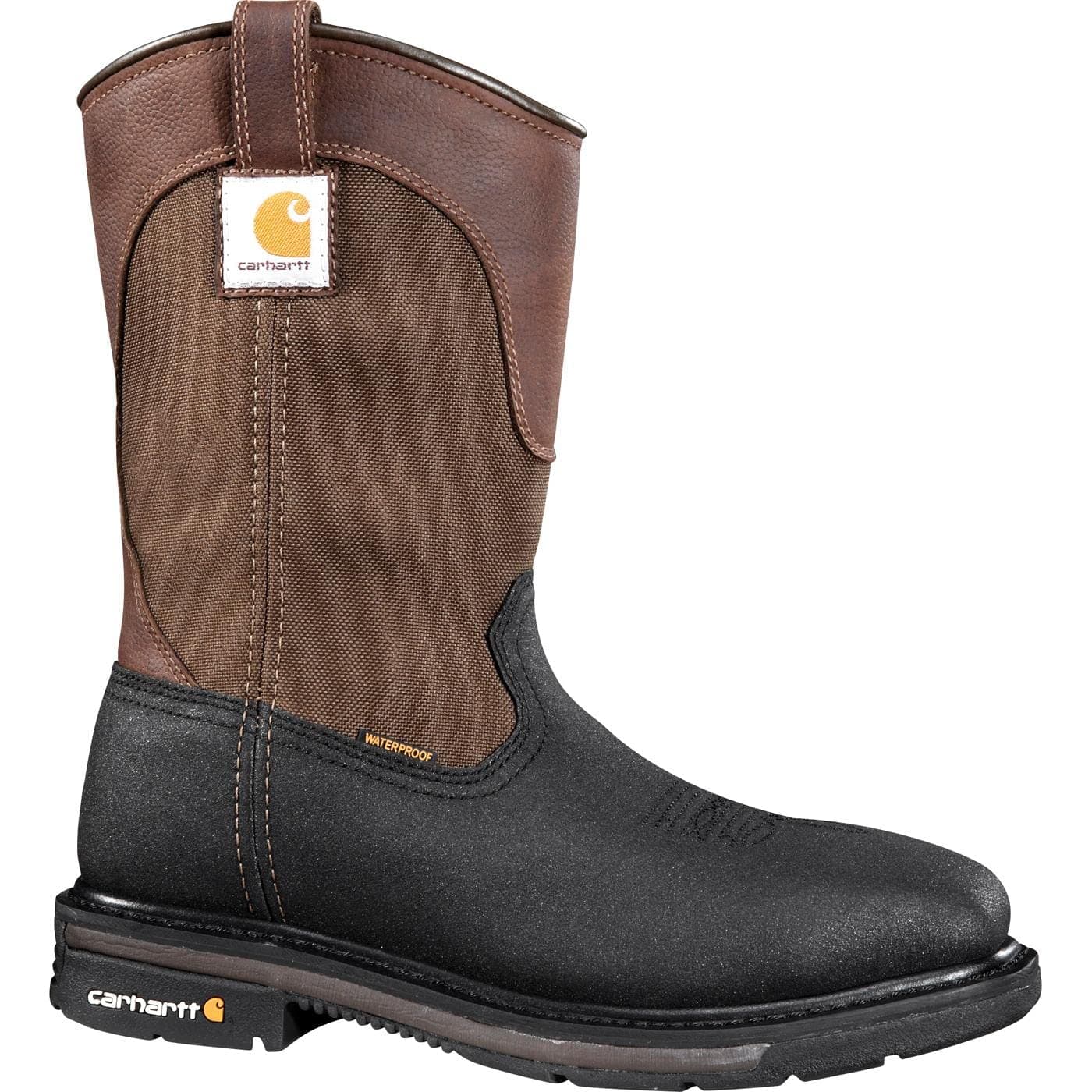 Carhartt Mens Wellington Work Boot Steel Toe Black 10 D