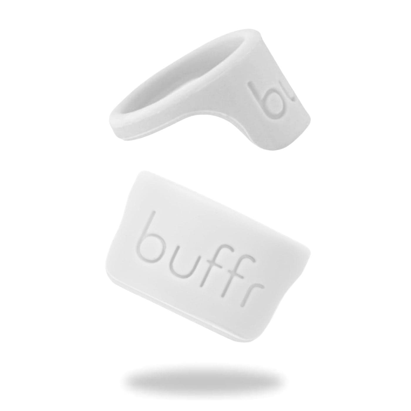 BUFFR Silicone Ring Protector for Working Out Wedding Ring Protector Rubber Ring Guard for Women White Size 7