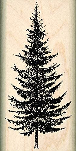 Stamps by Impression Pine Tree Christmas Rubber Stamp ST 0419 19