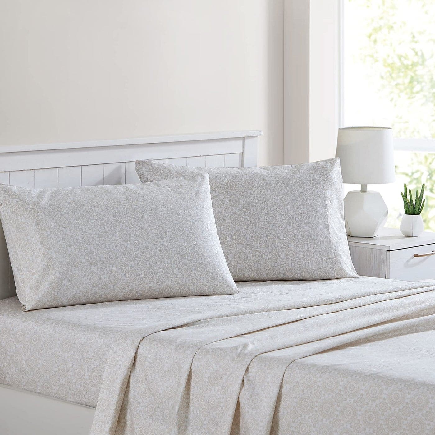 Modern Threads Printed 4Piece Extra Soft Bedding Sheets Pillowcase Set Deep Pocket up to 16 inch Mattress Abella Full