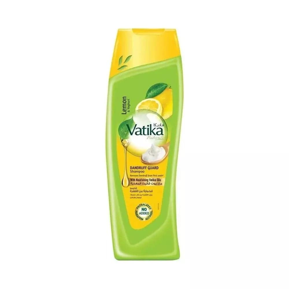 Vatika Lemon & Yoghurt Dandruff Guard Shampoo with Nourishing Vatika Oils- 350ml