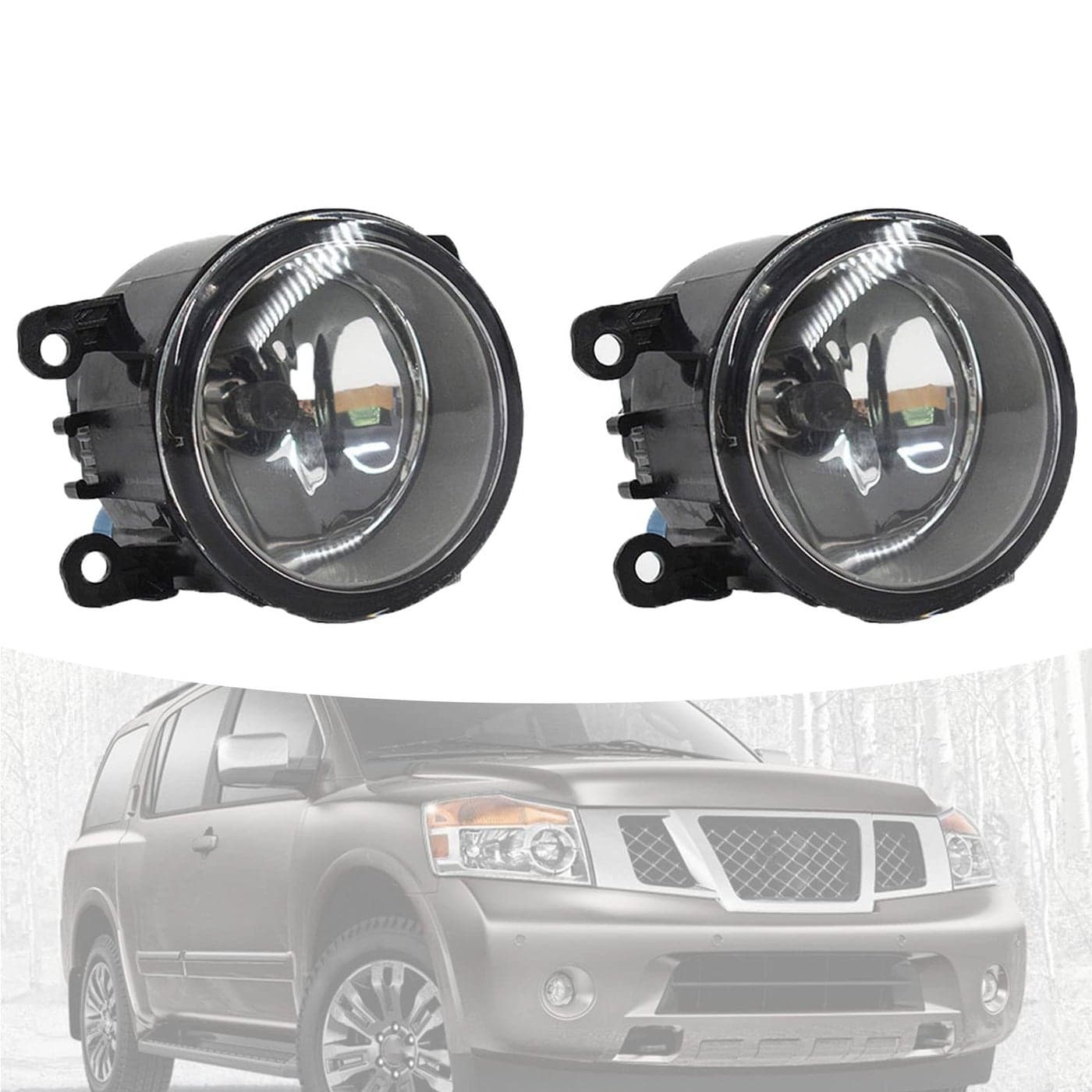 SEBLAFF 2Pack Fog Light Clear Lens Driver and Passenger Side 33900STKA11 Replacement for Frontier Armada
