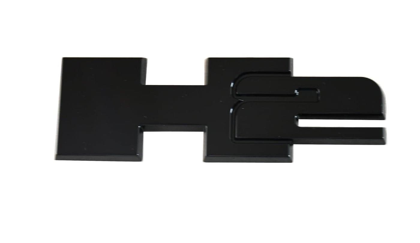 1pc H2 Rear Liftgate Door Nameplate 3D Badge Emblems Replacement for 20032009 Hummer H2 Black