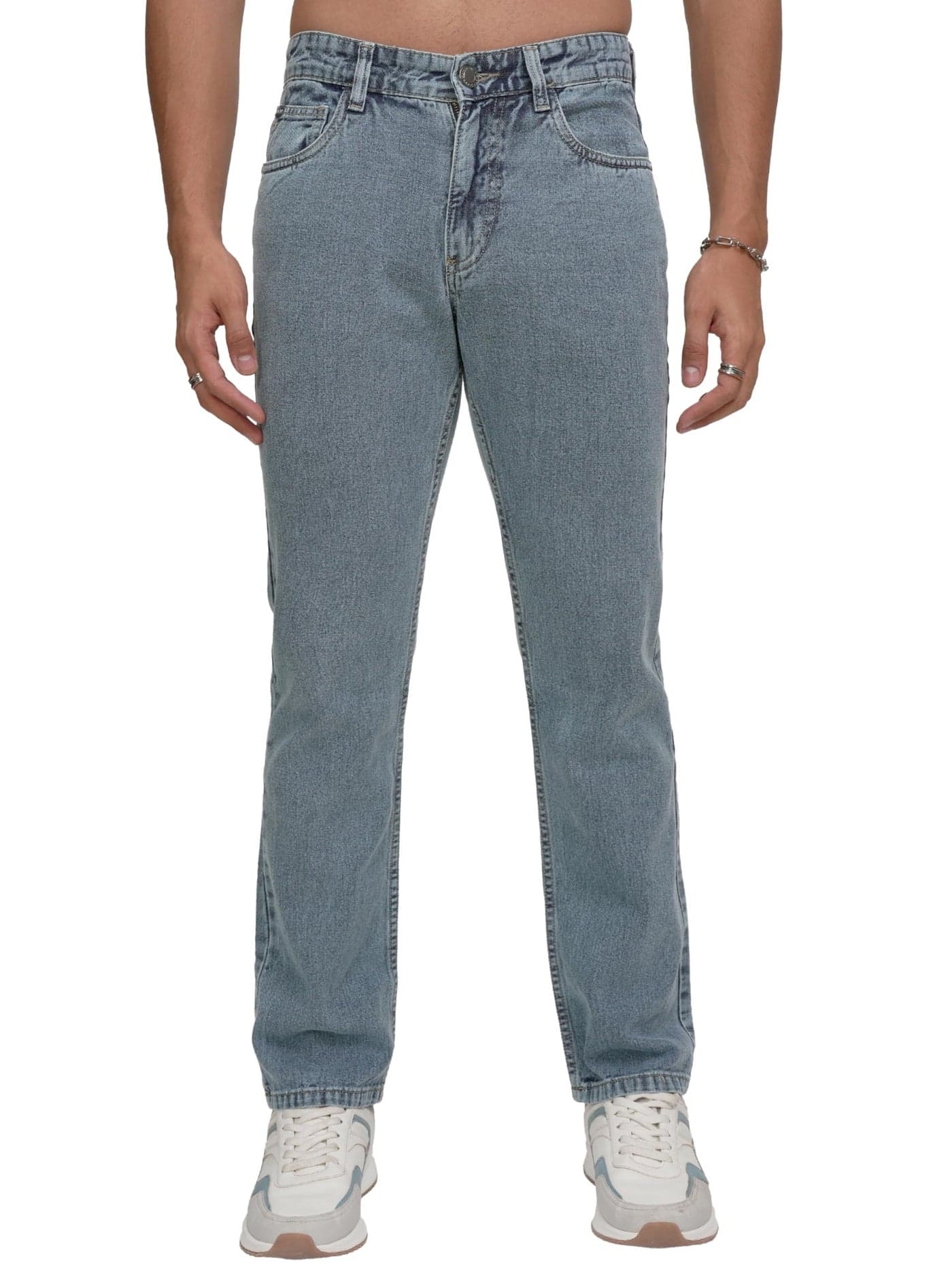 Highlander Men’s Straight-Fit Jeans | Classic & Modern | Stretchable Denim | Everyday Comfort & Style
