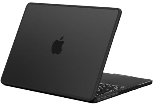 BlueSwan Anti-Cracking Hard Shell Case Compatible with MacBook Pro 16 inch, 2025 M4 M3 M2 M1 2024-2021 Pro/Max A3403 A3186 A2991 A2780 A2485, Anti-Fingerprint Soft TPU Bumper, Frosted Black