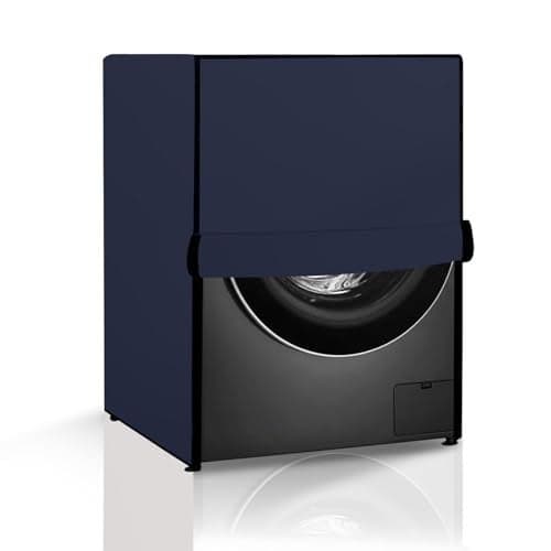 The Furnishing Tree Waterproof and Dustproof Polyester Washing Machine Cover Front Loading Compatible for LG, 8.5 Kg, 9 Kg, 9.5 Kg, 10 Kg, 10.5 Kg, 11 Kg, 11.5 Kg 12 Kg, CM-(72x63x81), Blue
