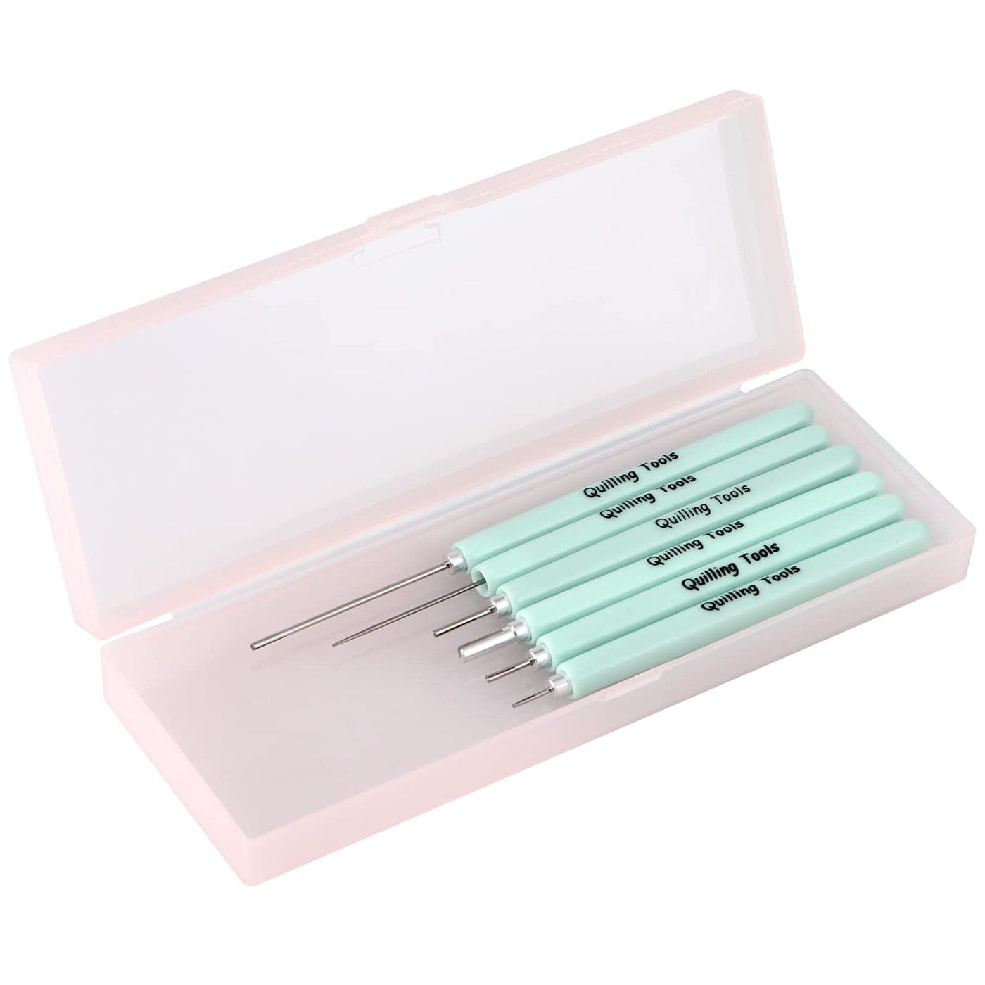 MDLUU Paper Quilling Tools with Storage Case 5 Pieces Quilling Slotted Tools 1 Piece Quilling Needle Pen for Paper Quilling Crafting DIY Card Making Project