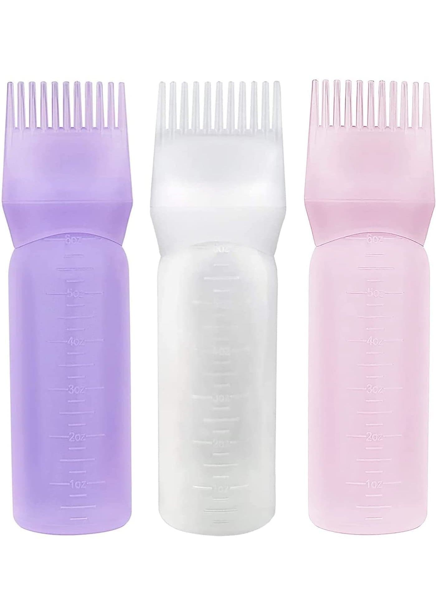 3-Piece Root Comb for Hair Dye Bottle Mixcolour