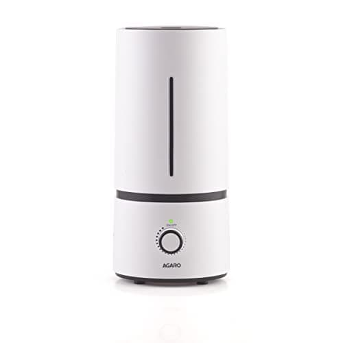 AGARO Caspian Cool Mist Ultrasonic Humidifier, 1.7 Litres, For Bedroom, Home, Office, Adjustable Mist Output, Super Quiet, Auto Shut Off