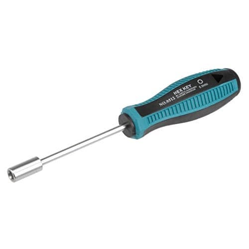 uxcell 5mm Non-Magnetic Tip Six Point Hex Nut Driver with 3-Inch Round Shaft