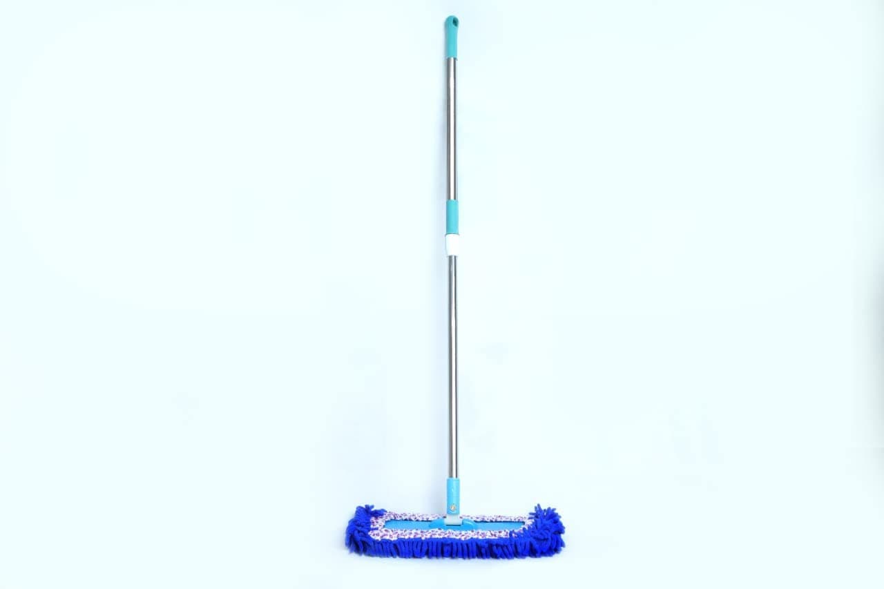 Revwd Wet and Dry Floor Mop with Cotton Pad and Stainless Steel Long Handle Push-Pull Easily Reusable Cotton Refill and Washable in Machine Also 360° Rotatable Household Floor Cleaning