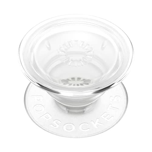 PopSockets Phone Grip with Expanding Kickstand, Adhesive Grip - Clear