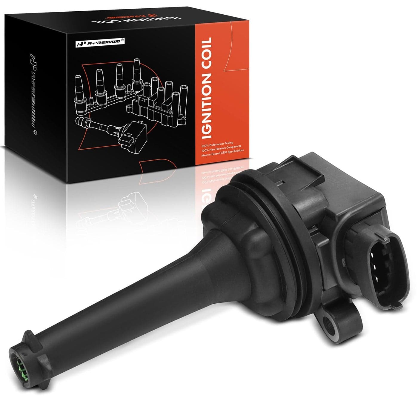 APremium Ignition Coil Compatible with Volvo Vehicles 23L 24L 25L 28L 29L C70 19992005 S60 20012005 S70 19992000 S80 19992006 V70 19992007 XC70 XC90 20032006