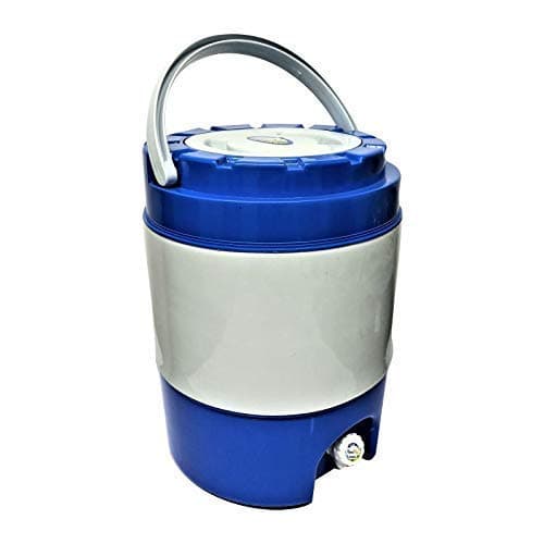 SVE Plastic Thermos Flask Dispenser Container CoolChilled Water Jar with Tap Blue 20 L Pack of 1