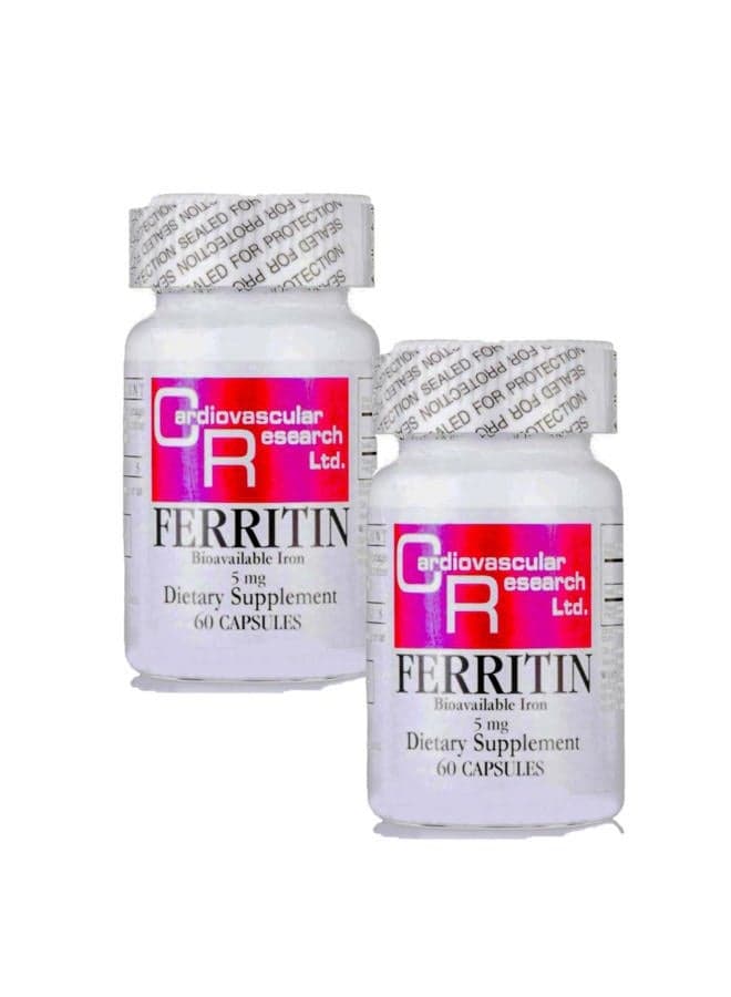 Ferritin (bioavailable Iron), 60 Count (Pack of 2)