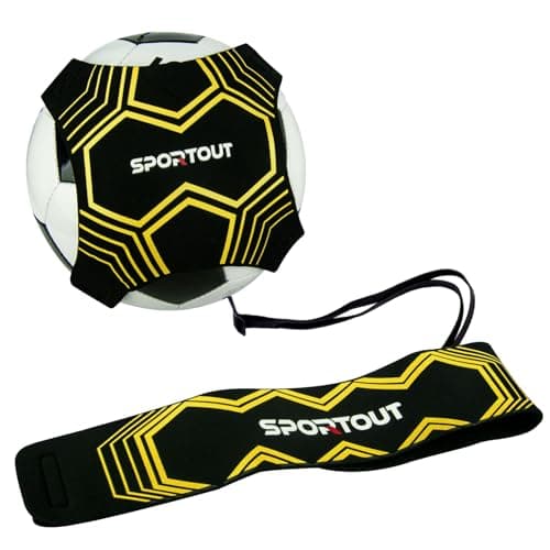 Sportout Soccer/Volleyball Training Equipment Aid, Solo Soccer Trainer, Football Accessories with Adjustable Waist Belt for Kids Adults