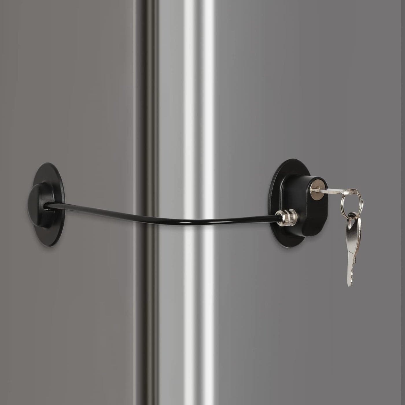 REZIPO Refrigerator Door Lock with 2 Keys File Drawer Lock Freezer Door Lock and Child Safety Cabinet Lock by REZIPO Black