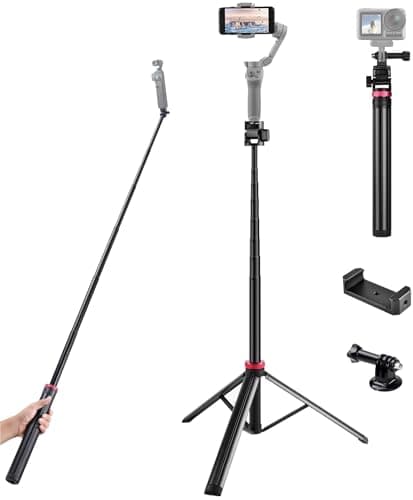 81'' Osmo-Mobile Floor Tripod-Stand Holder for DJI Osmo Mobile SE 7P 7 6 5 4 / Osmo-Pocket 3 2 1 / Osmo Action 5 pro 4 3 2 1