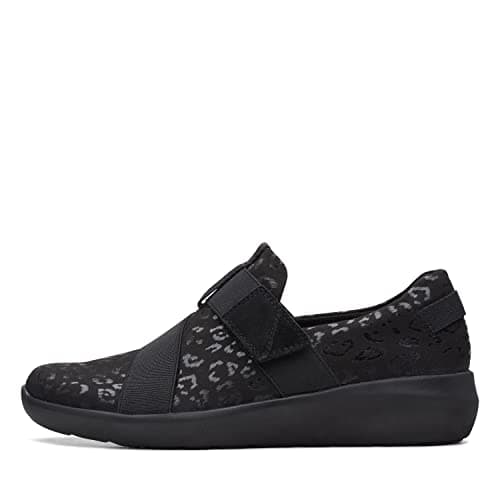 Clarks Women's Kayleigh Charm Loafer, Black Textile, 8.5 Medium US