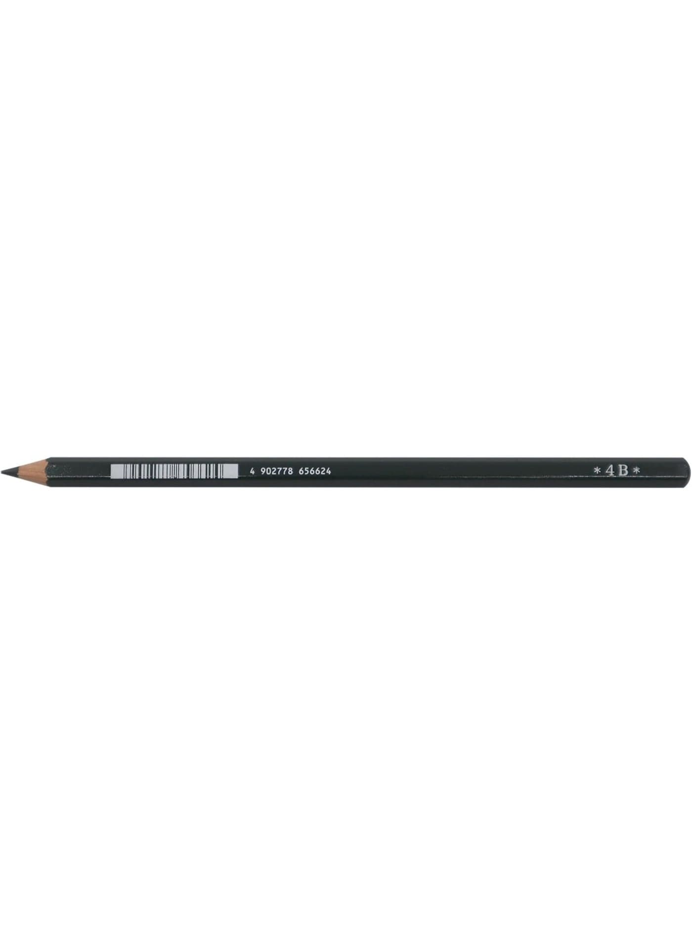 Mitsubishi UNI 9800DX Graphite Pencil 4B, Soft Extra Dark Drawing Pencil for Shading, Blending & Professional Sketching (Pack of 1)