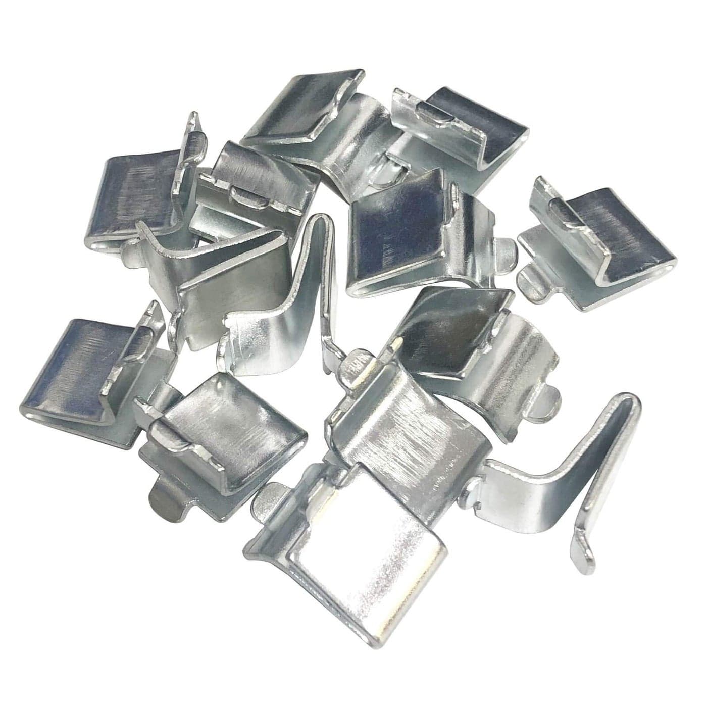 Bueyfolt Adjustable Steel Pilaster Shelf Support Clips 20 Pieces