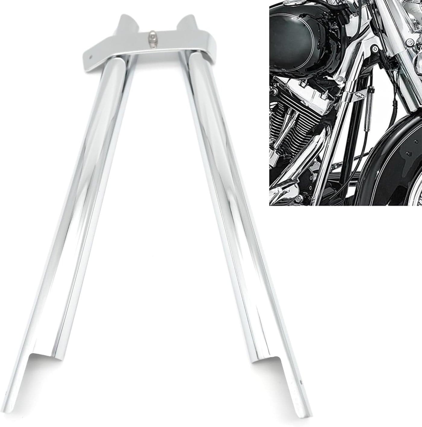 Americruise Chrome Motorcycle Springer Front Frame Down Tube for Harley Davidson Softail